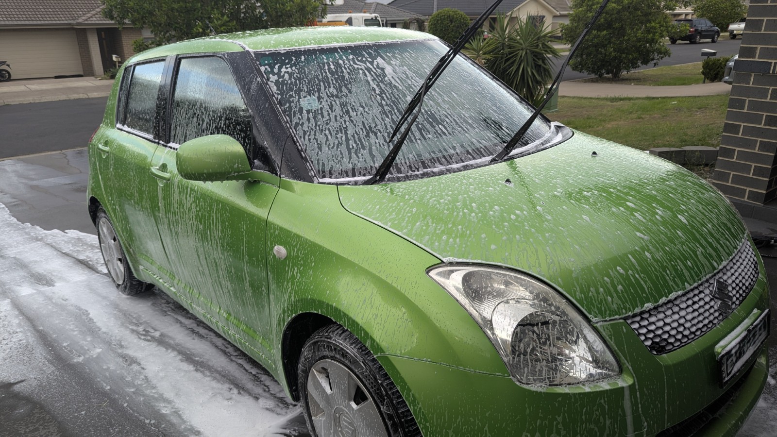 Suzuki Swift front right during clean